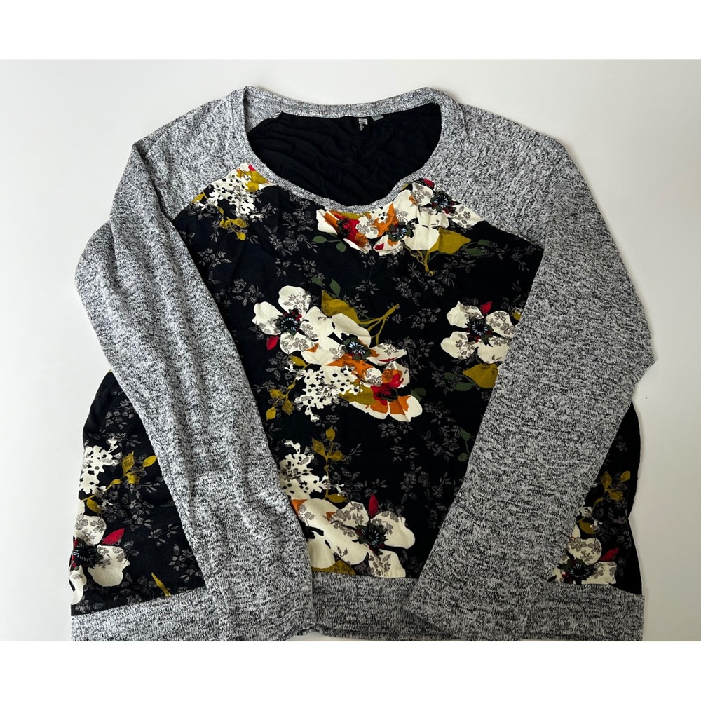 KUT‎ from the Kloth Floral Print Raglan Sleeve Long Sleeve Top - Women's Sz L